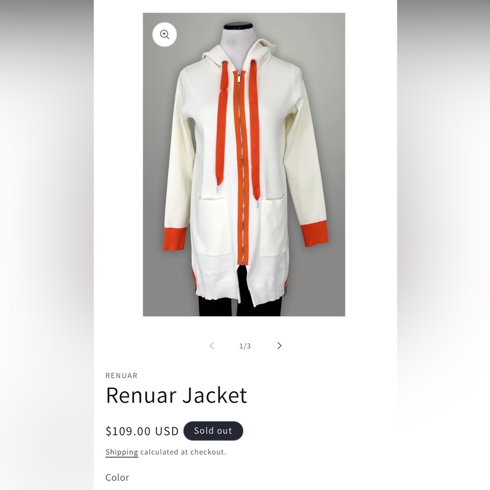 Renuar Long Zip Up - Picture 11 of 12